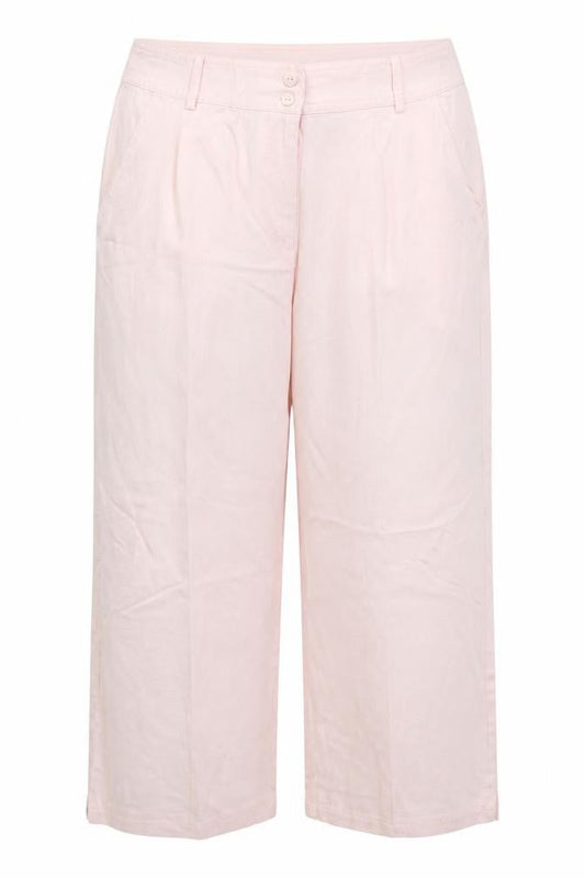 Front view of Gold women’s pink trousers, size UK 16, 25.5-inch leg