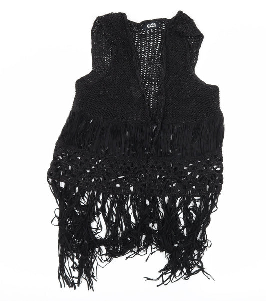 George Womens Black  Knit Cardigan Jumper Size M