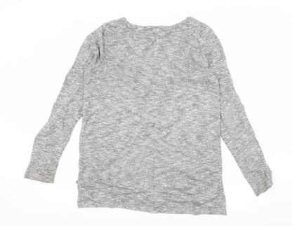 Back view of Next women’s grey knit jumper, size UK 14