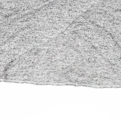 Brand and care label for Divided by H&M women’s grey knit jumper, size S, - open back