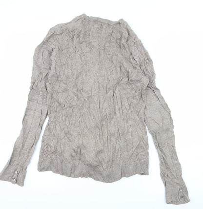 Back view of Gap women’s brown knit cape jumper, size XL