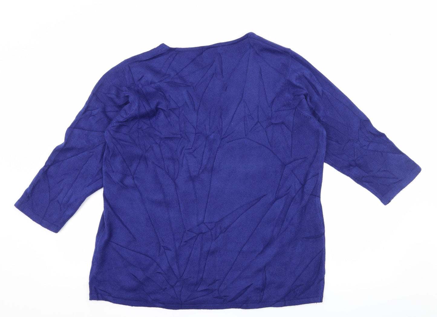 Bonmarché Womens Blue  Knit Pullover Jumper Size L