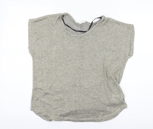 Preworn Womens Gold  Jersey Basic T-Shirt Size L