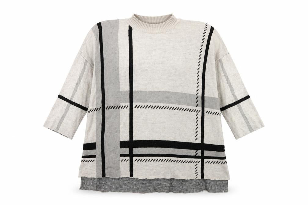 River Island Womens Green Striped Knit Pullover Jumper Size 12