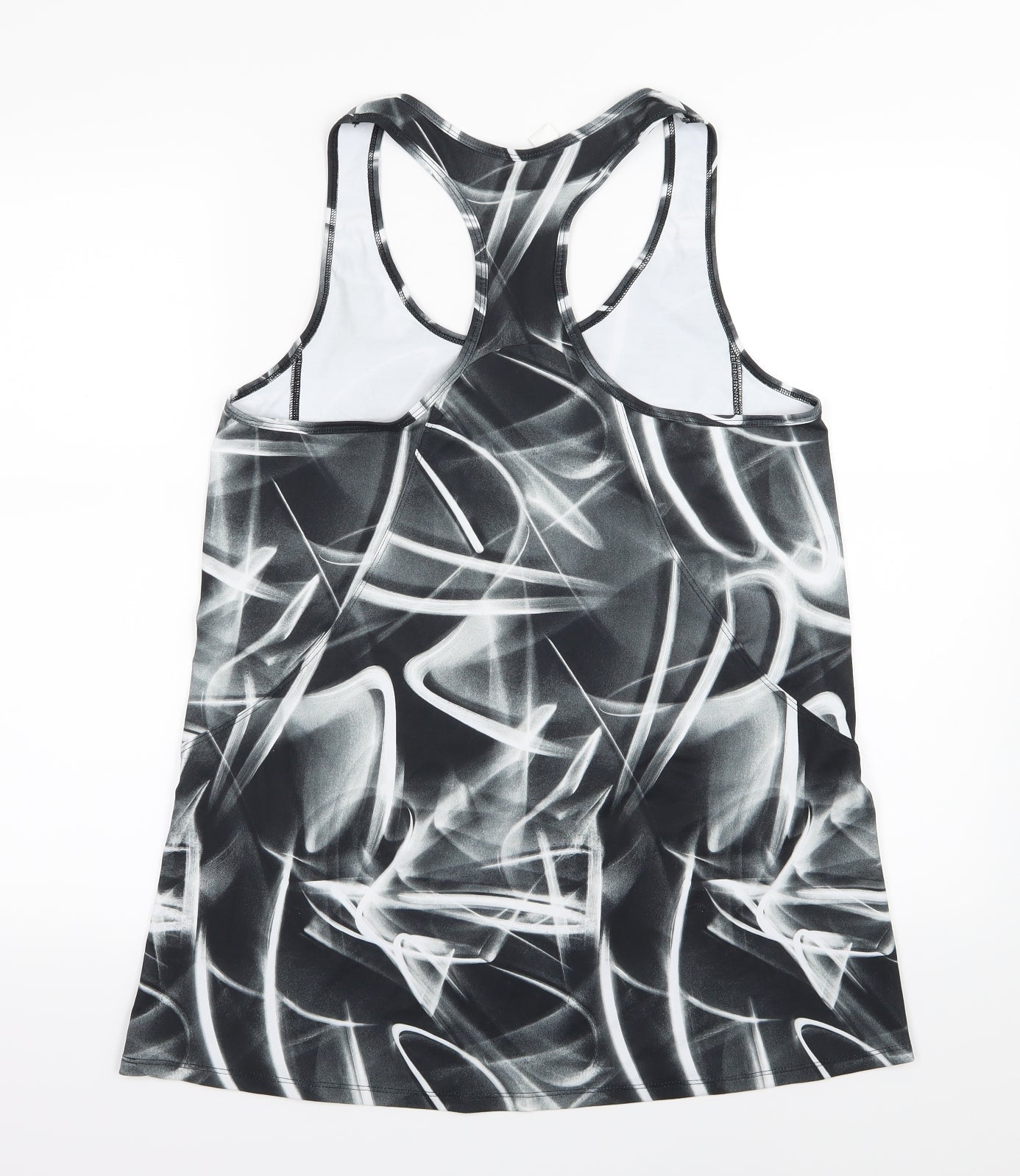Preloved DOMYOS Womens Grey Geometric  Basic Tank Size M - Back
