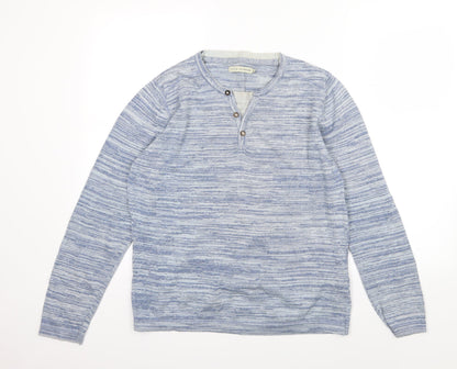 Additional front view of Celio girls’ blue knit jumper, size M