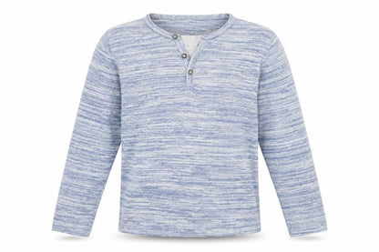 Front view of Celio girls’ blue knit jumper, size M