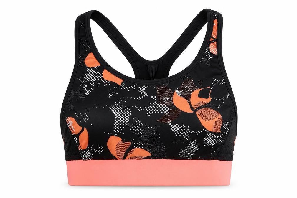 Primark Womens Black Floral  Cropped Tank Size 6