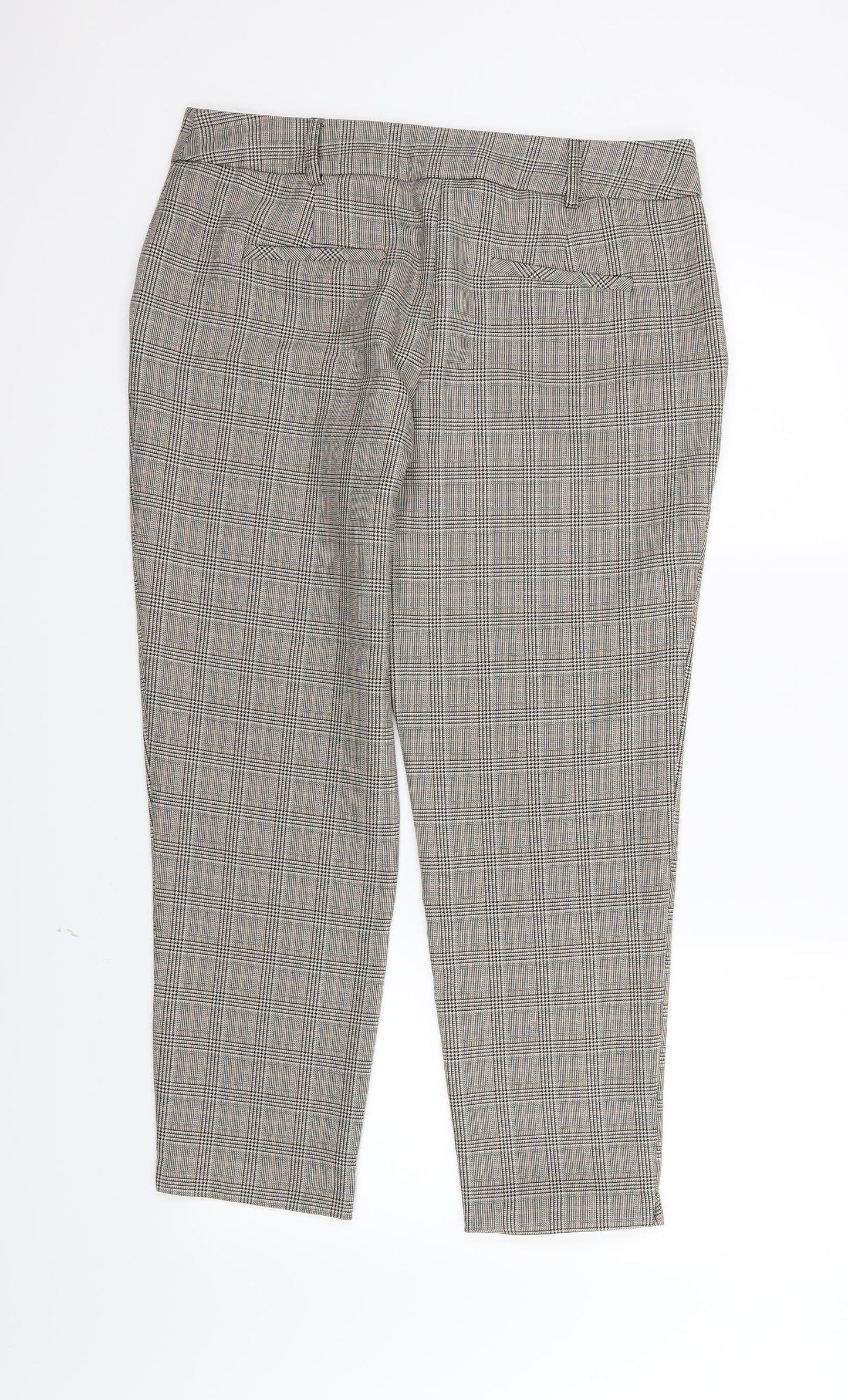 Dorothy Perkins Womens Multicoloured Striped Rayon Trousers  Size 12 L25 in