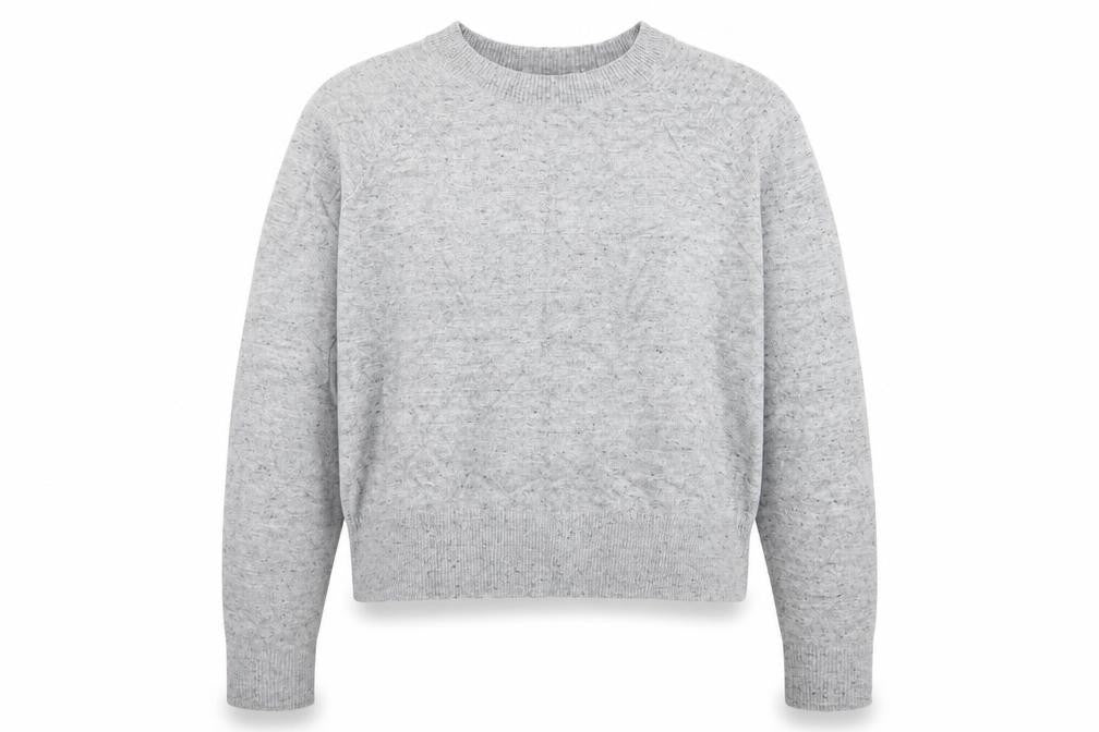 H&M Womens Grey  Knit Pullover Jumper Size M