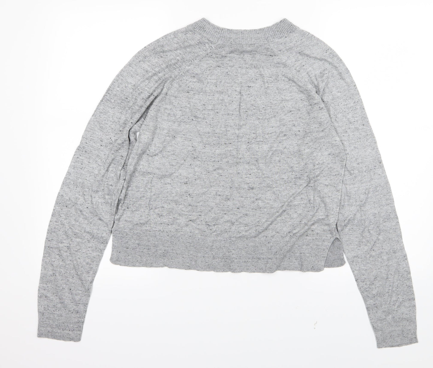 H&M Womens Grey  Knit Pullover Jumper Size M