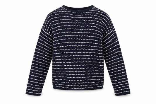 Front view of F&F boys’ blue jumper, size 9-10, years