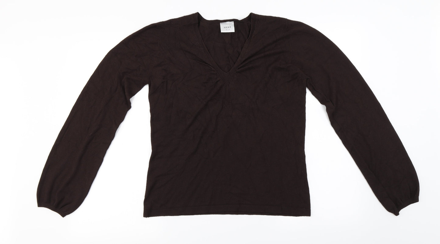 NEXT Womens Brown   Pullover Jumper Size 16