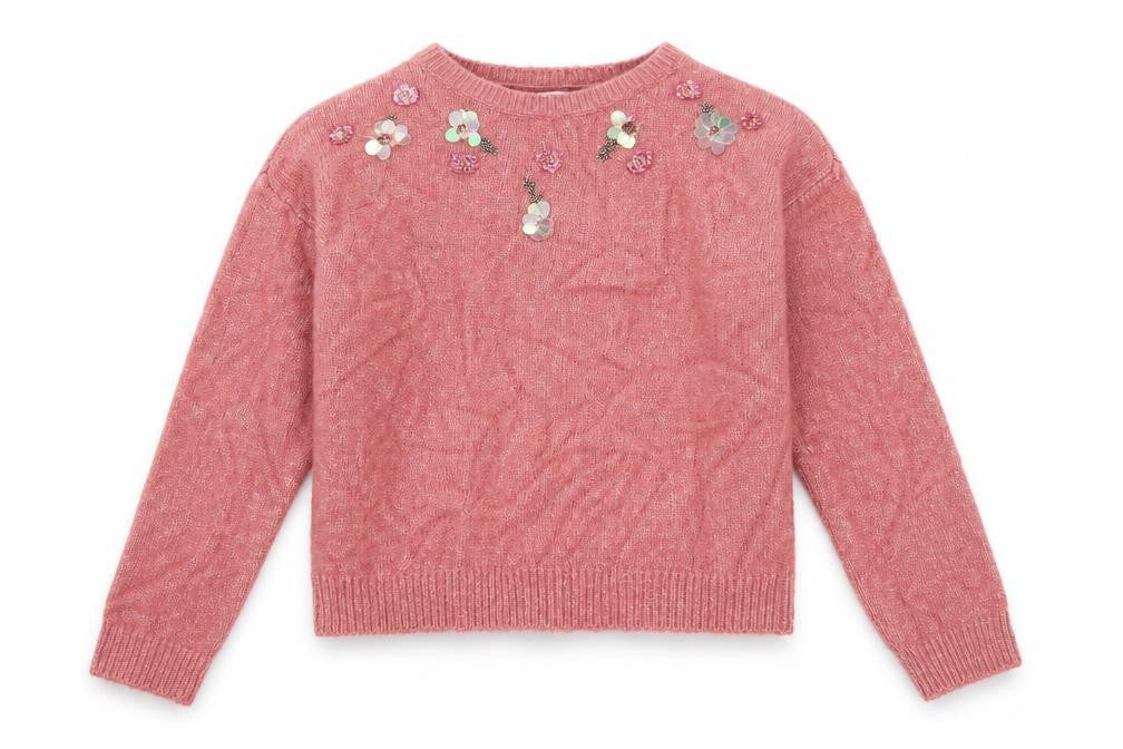 Marks & Spencer  Girls Pink   Pullover Jumper Size 11-12 Years
