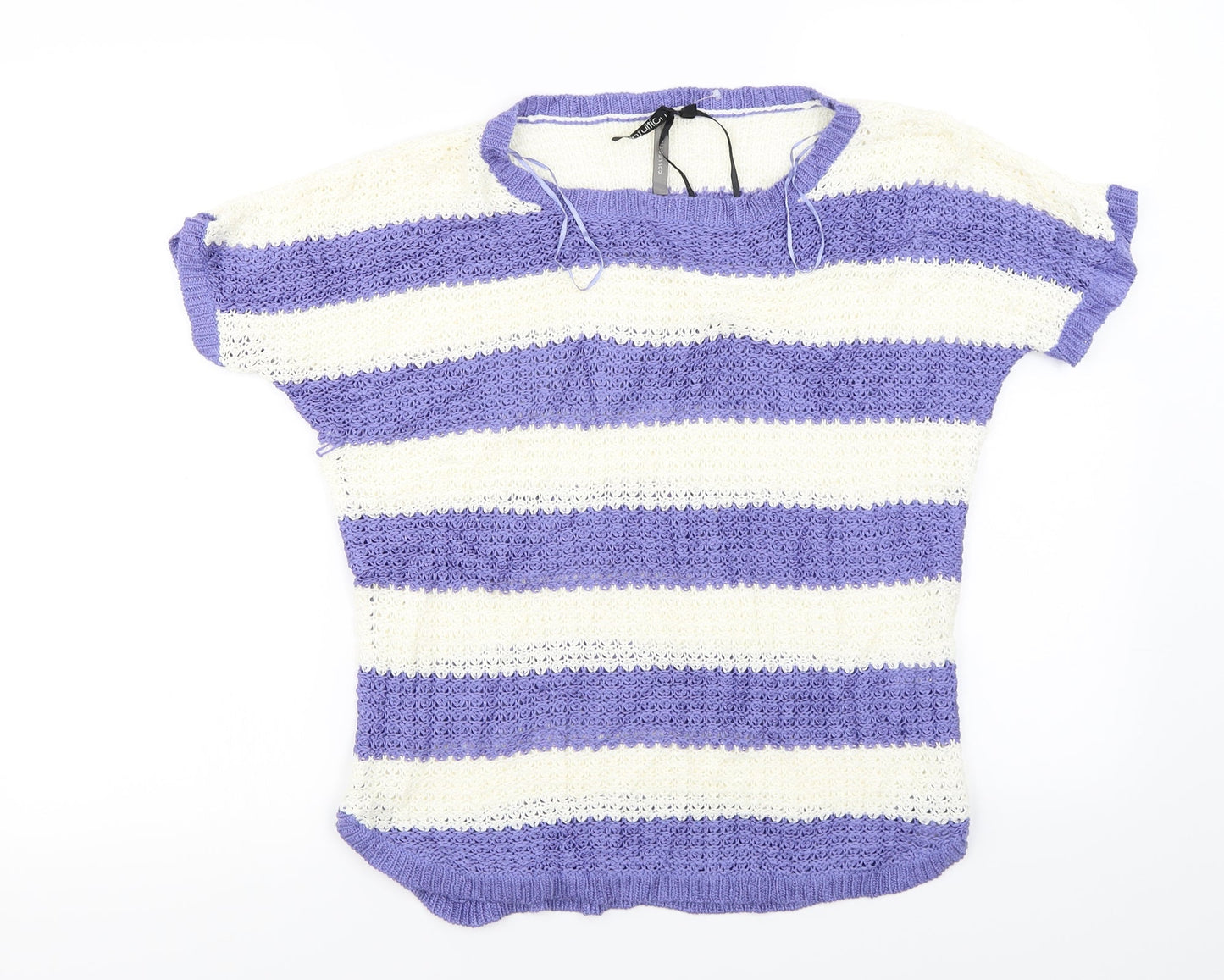 intuition  Womens Ivory Striped  Pullover Jumper Size 12