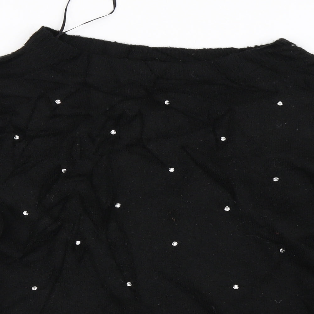 H&M Womens Black   Pullover Jumper Size XS