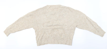 Back view of L.O.G.G women’s beige jumper, size XS