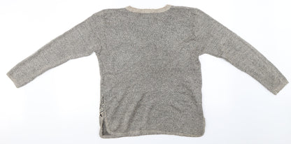 Back view of cami women’s brown jumper, size L