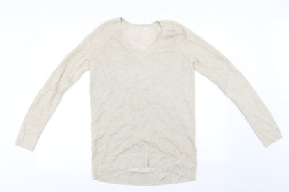 Additional front view of Gap women’s beige jumper, size S
