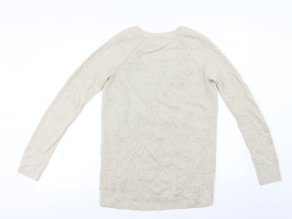 Back view of Gap women’s beige jumper, size S