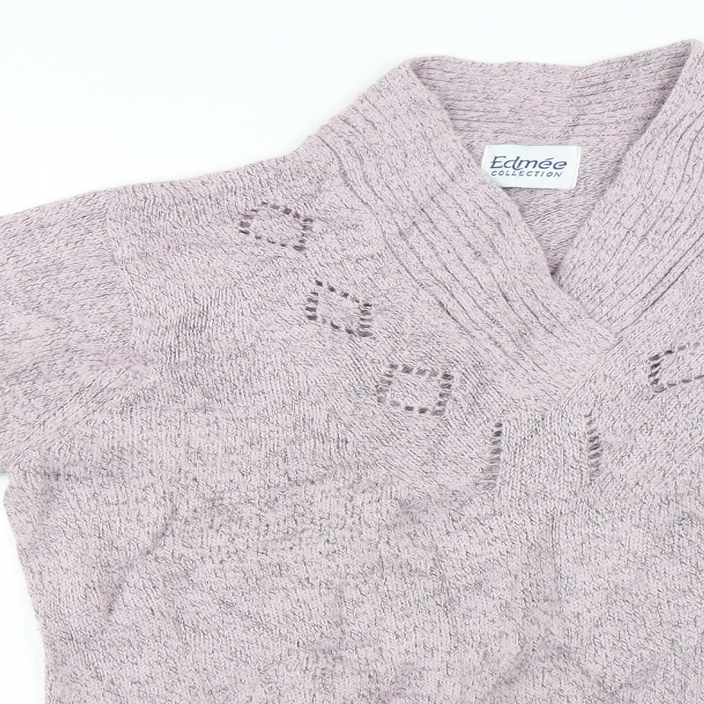 Edmee  Womens Pink   Pullover Jumper Size 14