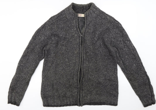 EWM Womens Grey   Full Zip Jumper Size M