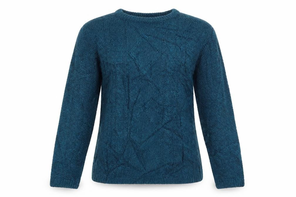 Beaumonde Womens Green Argyle/Diamond  Pullover Jumper Size S
