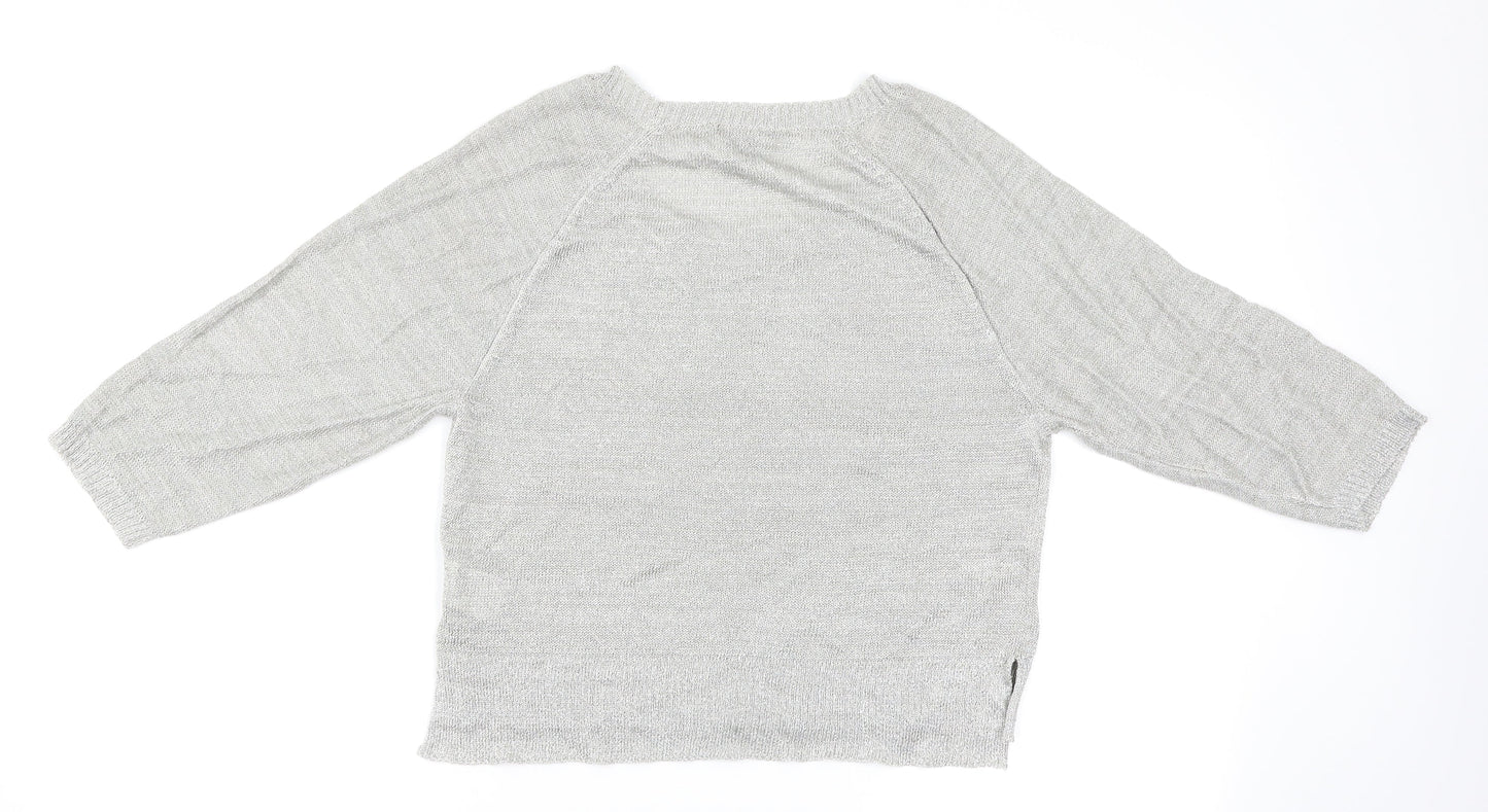 H&M Womens Grey   Basic T-Shirt Size S