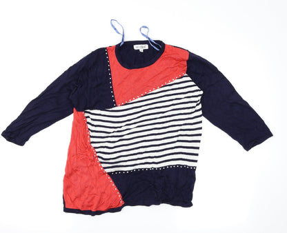 Additional front view of Fay Louise women’s multicoloured jumper, size M