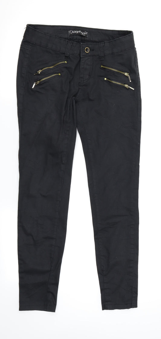 Maybeen Womens Black   Skinny Jeans Size 38 L26 in