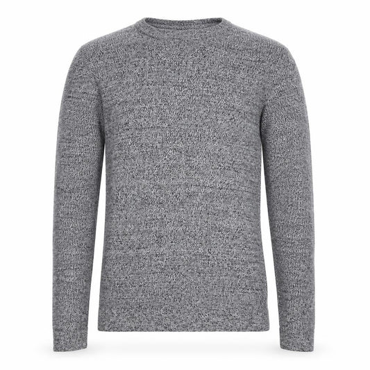 Front view of Topman men’s grey herringbone jumper, size XS