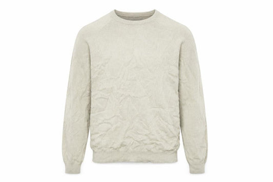 Front view of BHS men’s beige jumper, size M