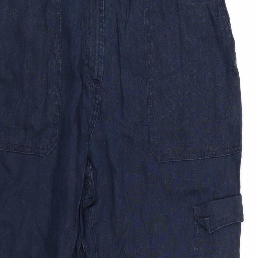 Marks and Spencer Womens Blue   Trousers  Size 14 L24 in