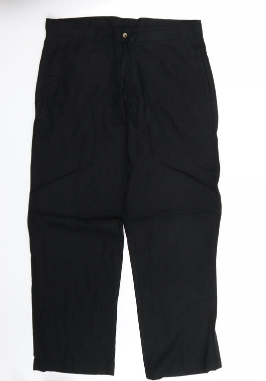 Marks and Spencer Womens Black   Trousers  Size 34 L28 in