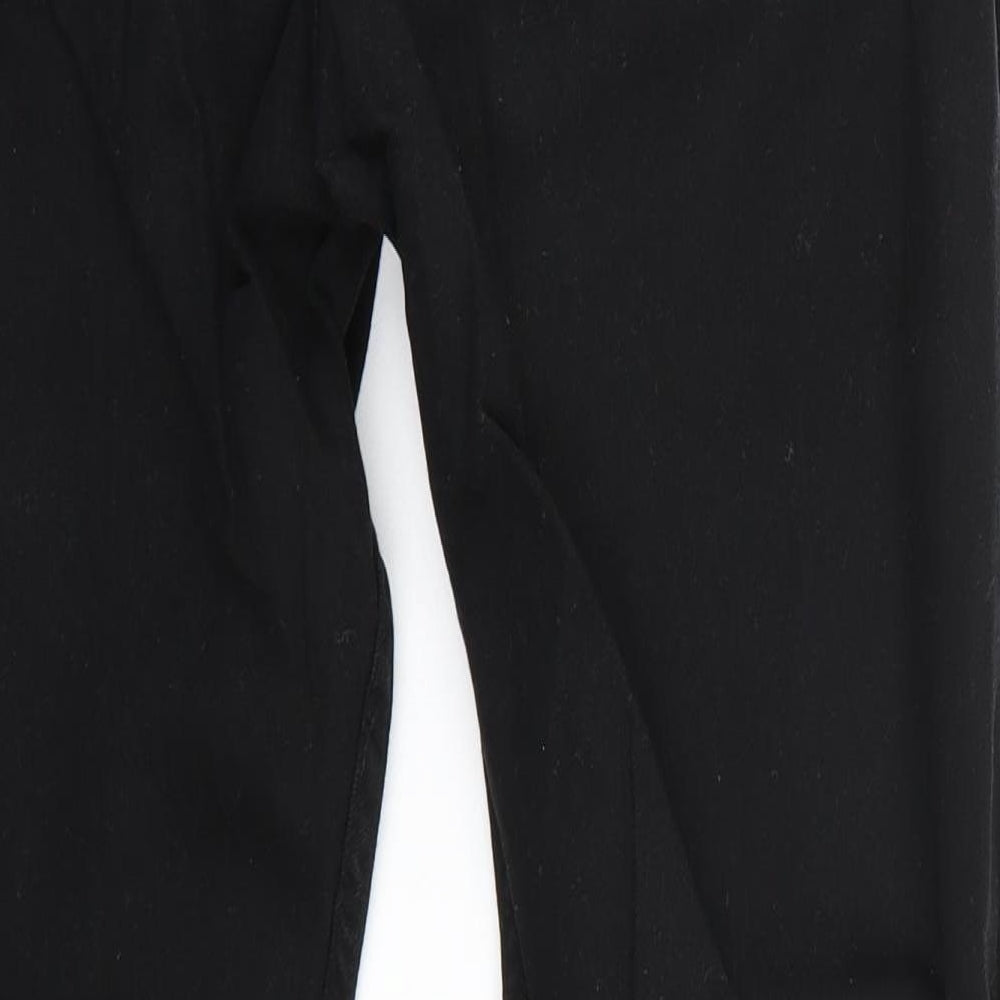 Denim & Co. Womens Black   Straight Jeans Size 34 L30 in