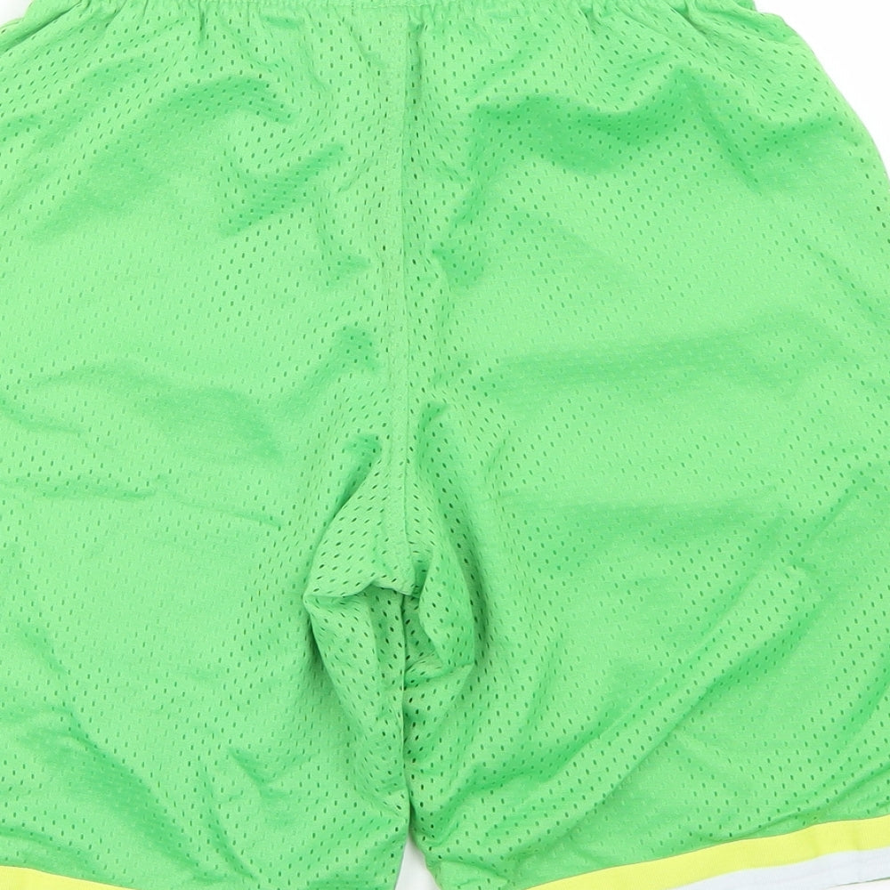 Rebel Boys Green   Sweat Shorts Size 11 Years
