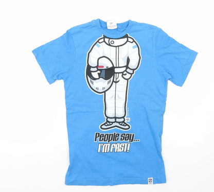 Additional front view of Tiny idol boys’ blue basic t-shirt, size 11, years