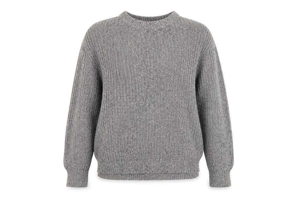 H&M Womens Silver  Knit Pullover Jumper Size M  - Side Zip Close