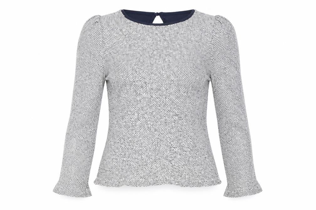 Zara Womens Silver  Knit Pullover Jumper Size XS