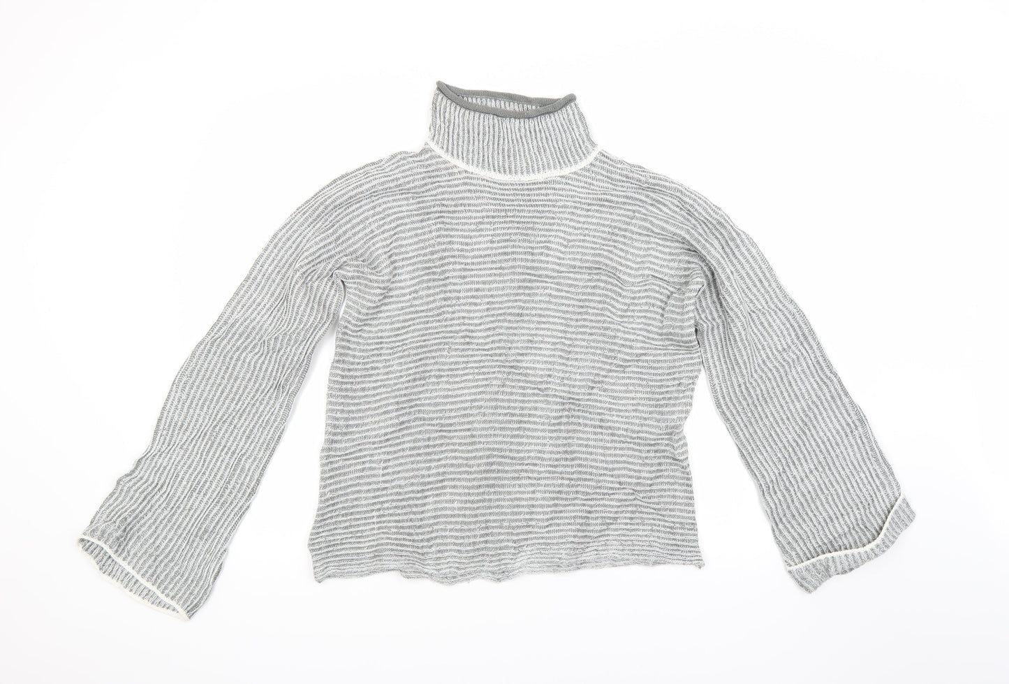 QED London Womens Grey  Knit Pullover Jumper Size M