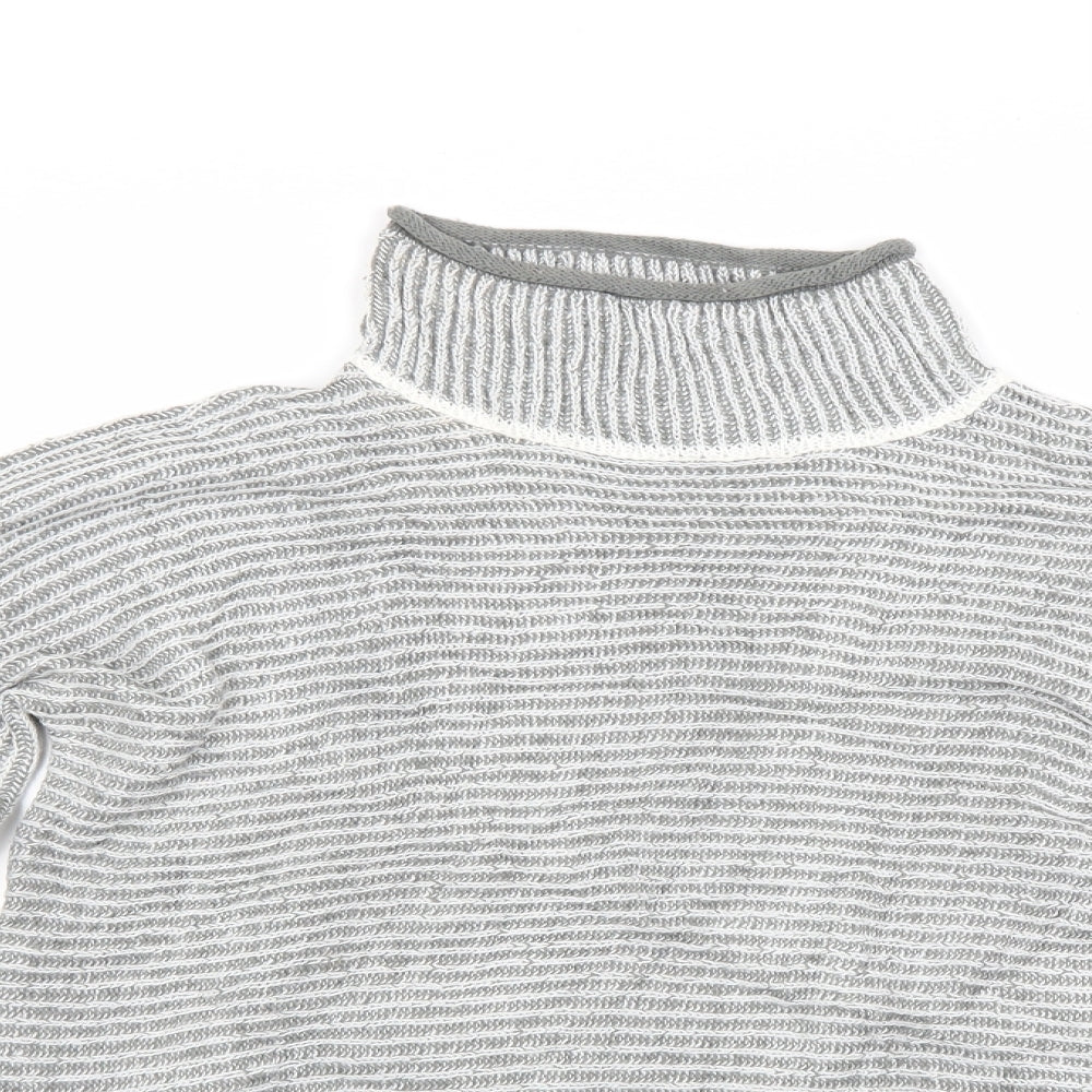 QED London Womens Grey  Knit Pullover Jumper Size M