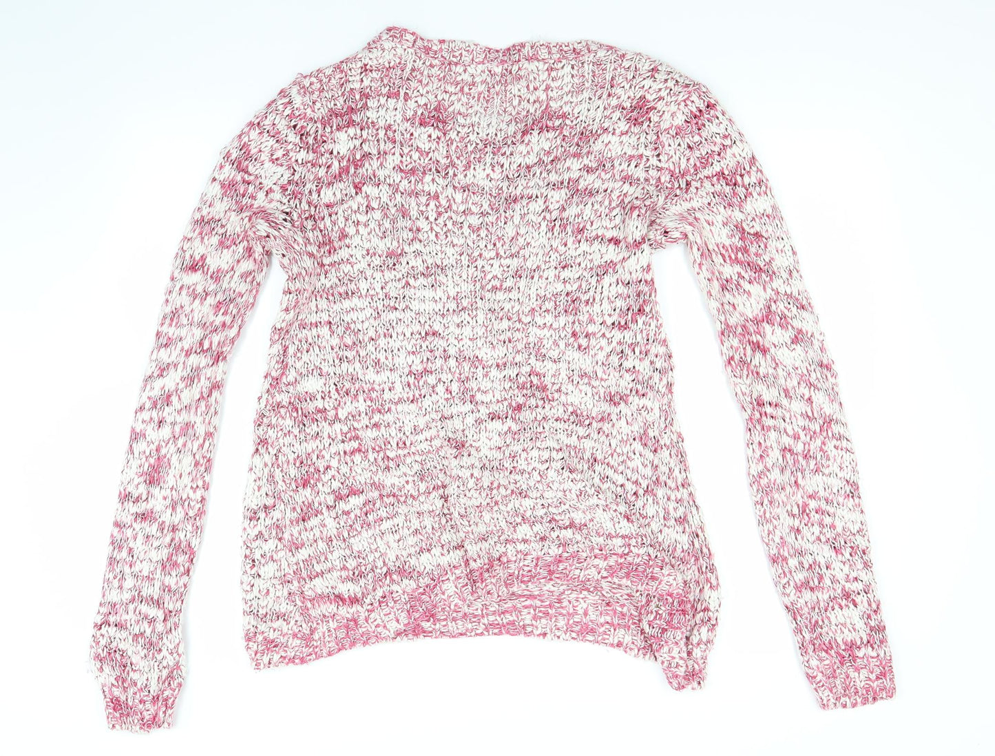 New Look Womens Red  Knit Pullover Jumper Size S