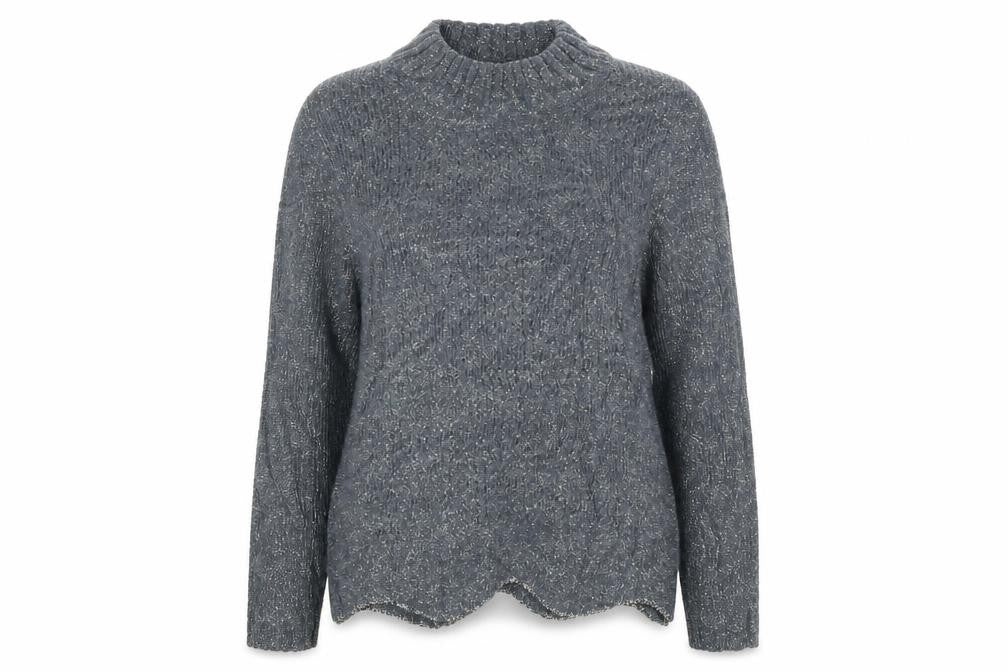 Oasis Womens Grey  Knit Pullover Jumper Size S