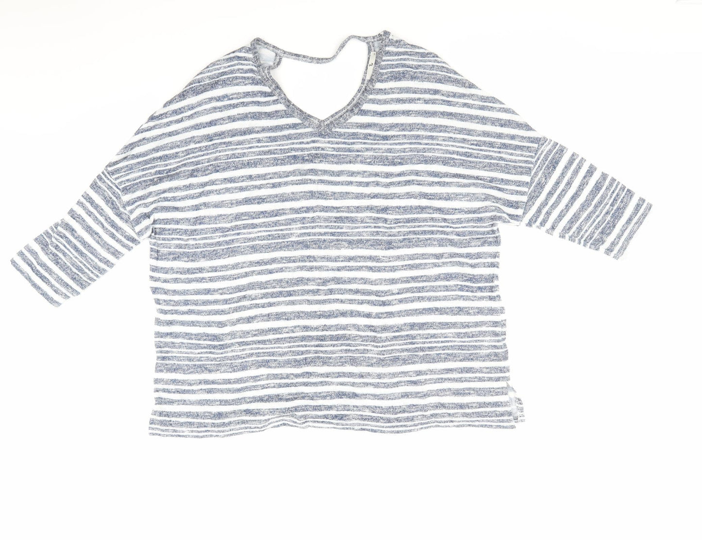 TU Womens Blue Striped  Pullover Jumper Size 18