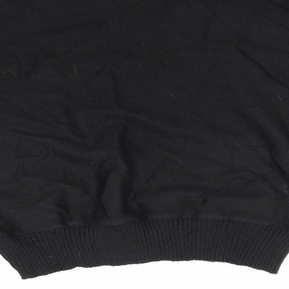 Brand and care label for Preworn women’s black jumper, size M