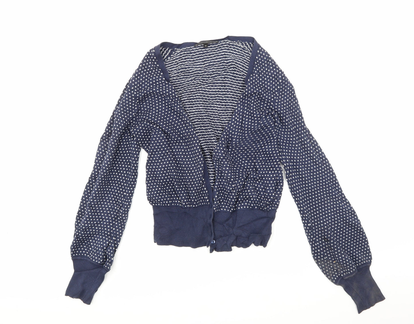 Limited eddition Womens Blue Polka Dot  Pullover Jumper Size M
