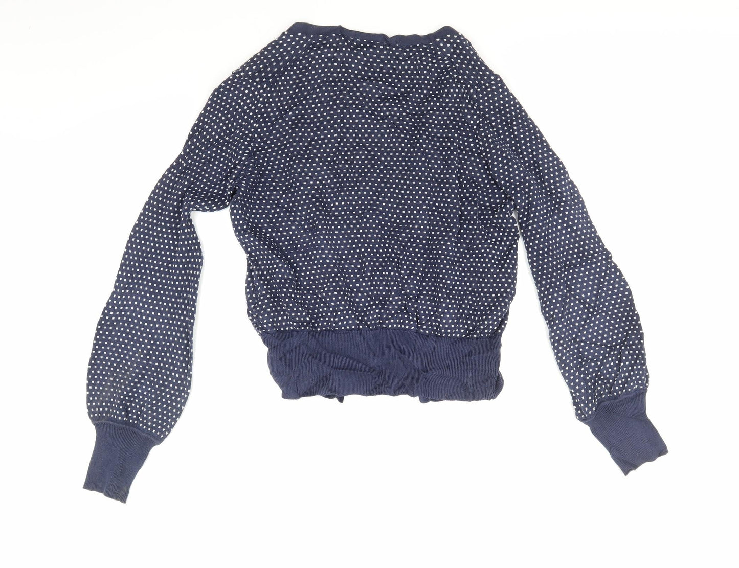 Limited eddition Womens Blue Polka Dot  Pullover Jumper Size M