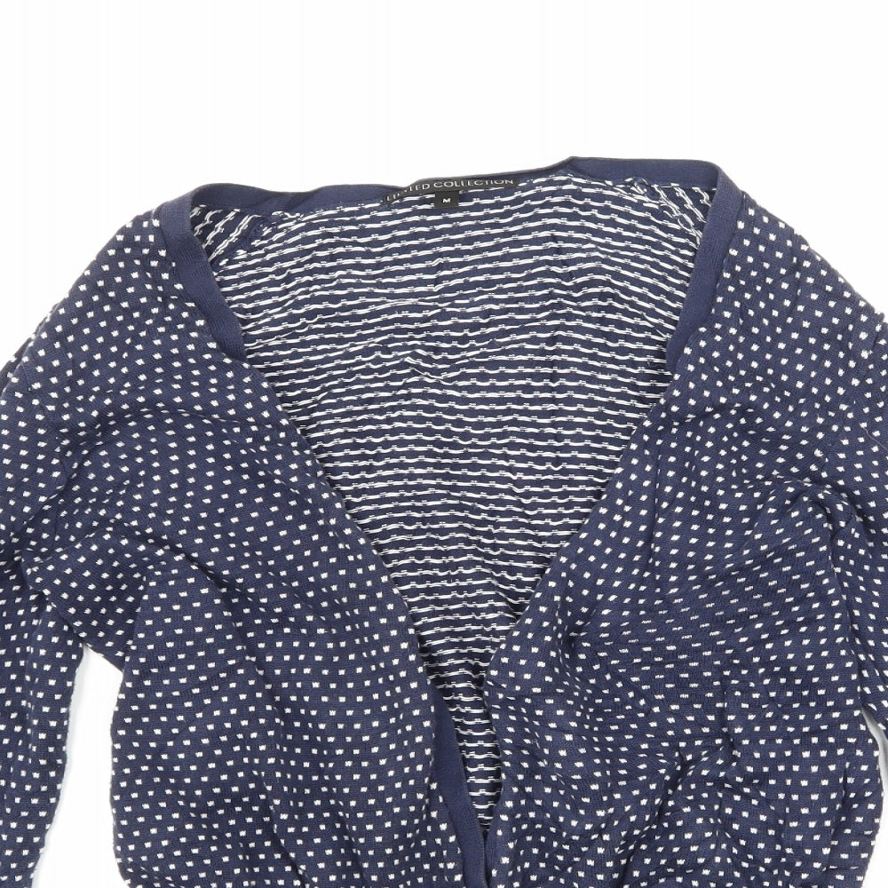 Limited eddition Womens Blue Polka Dot  Pullover Jumper Size M