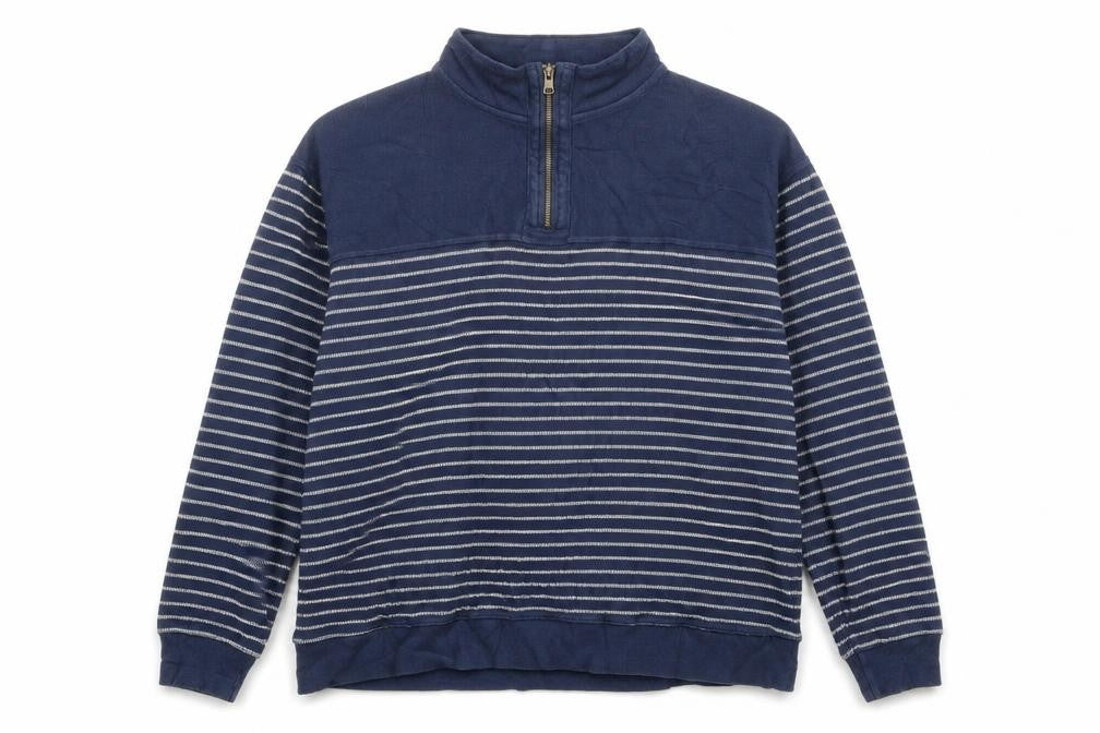 Sand Stone Womens Blue Striped  Full Zip Jumper Size XL