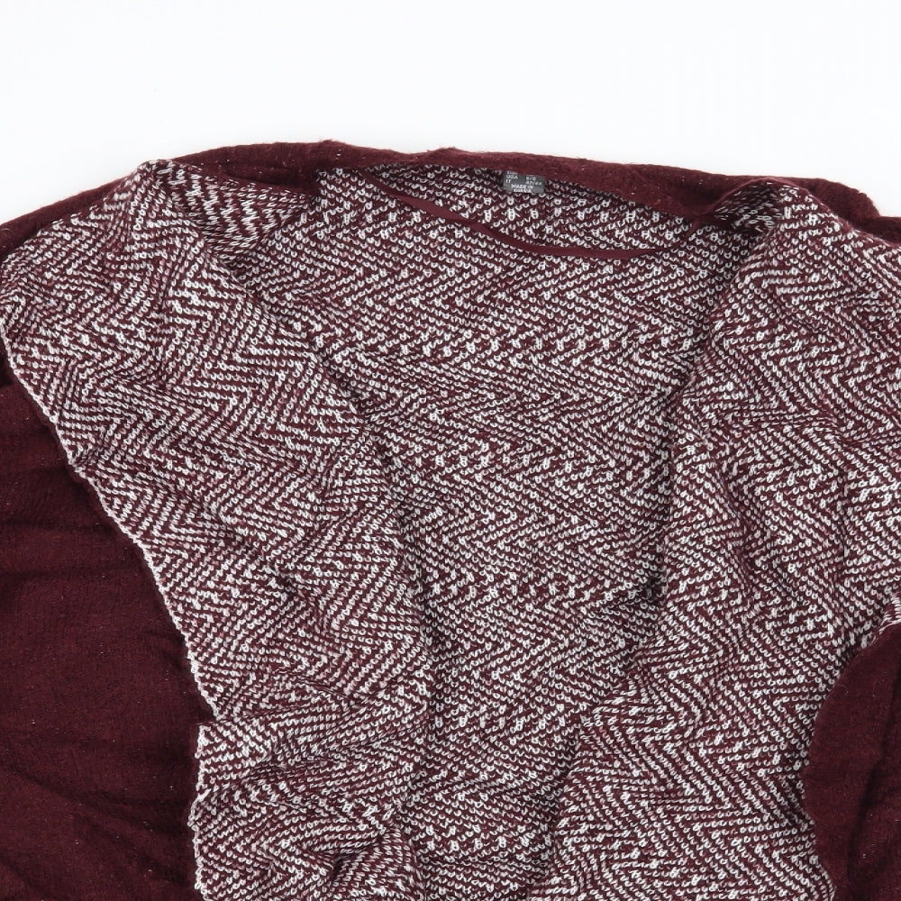 Primark Womens Red   Cardigan Jumper Size 10